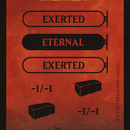 Punchcard (With Copyright Symbol) [Hour of Devastation Tokens]