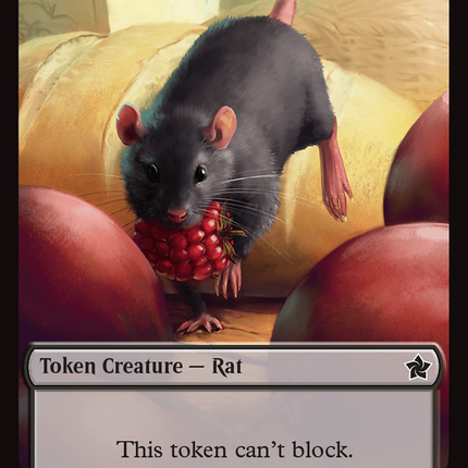 Elf Warrior // Rat (0030) Double-Sided Token [Foundations Tokens]