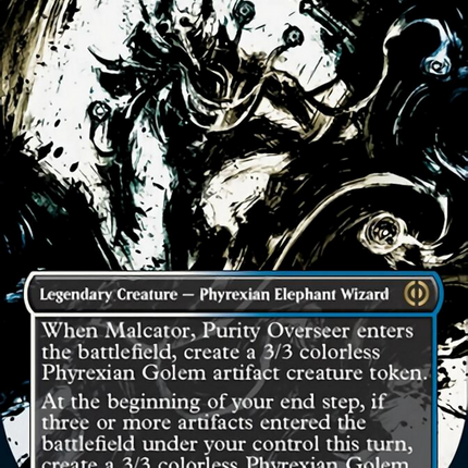 Malcator, Purity Overseer (Borderless Ichor) [Phyrexia: All Will Be One]