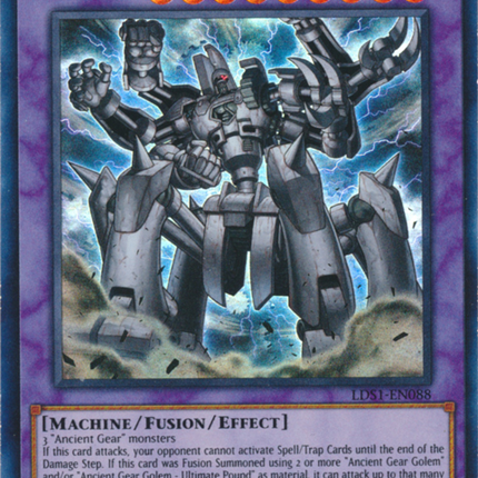 Ancient Gear Megaton Golem (Green) [LDS1-EN088] Ultra Rare