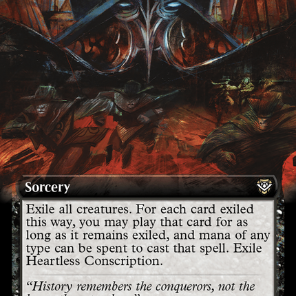 Heartless Conscription (Extended Art) [Outlaws of Thunder Junction Commander]