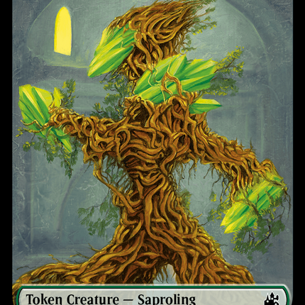 Saproling // Wurm Double-Sided Token [Ravnica Remastered Tokens]