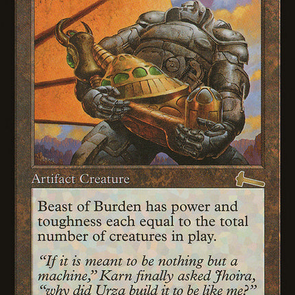 Beast of Burden [Urza's Legacy]