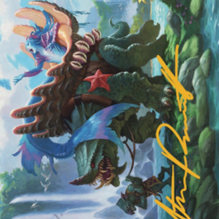 Vodalian Mindsinger Art Card (Gold-Stamped Signature) [Dominaria United Art Series]