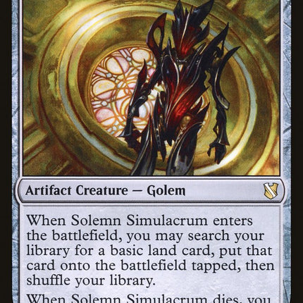 Solemn Simulacrum [Commander 2019]