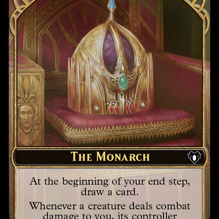 The Monarch // Dwarf Berserker Double-Sided Token [Commander Masters Tokens]
