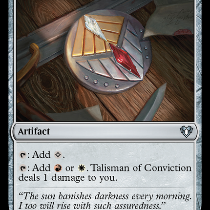 Talisman of Conviction [Commander Masters]