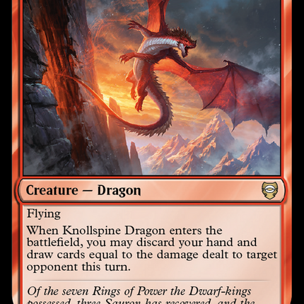 Knollspine Dragon [The Lord of the Rings: Tales of Middle-Earth Commander]