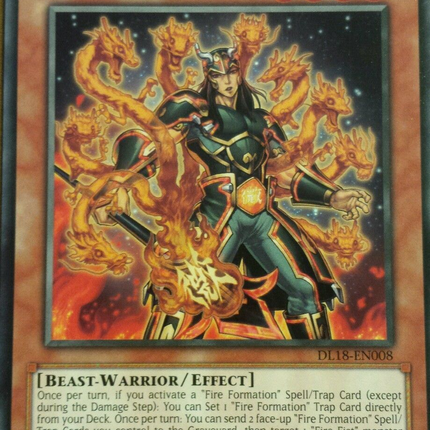 Brotherhood of the Fire Fist - Dragon (Blue) [DL18-EN008] Rare