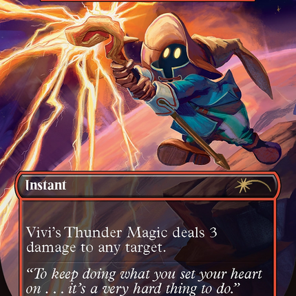 Vivi's Thunder Magic - Lightning Bolt (Rainbow Foil) [Secret Lair Drop Series]