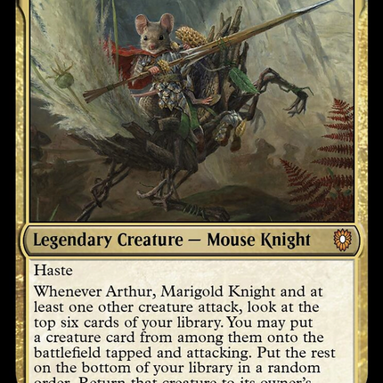 Arthur, Marigold Knight [Bloomburrow Commander]