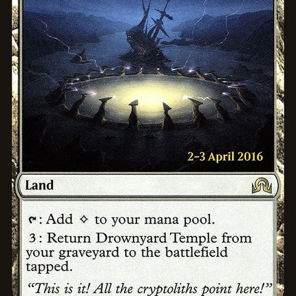 Drownyard Temple [Shadows over Innistrad Prerelease Promos]