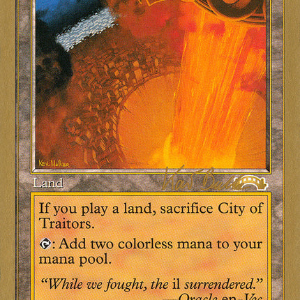 City of Traitors (Kai Budde) [World Championship Decks 1999]