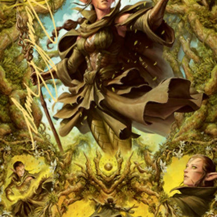 Nissa of Shadowed Boughs 2 Art Card (Gold-Stamped Signature) [Zendikar Rising Art Series]
