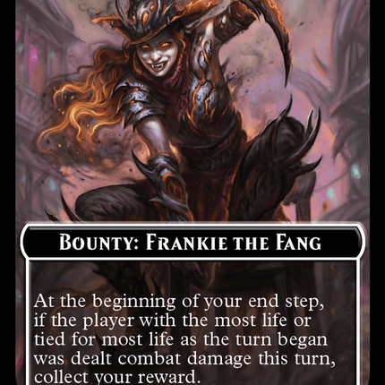 Bounty: Frankie the Fang // Bounty Rules Double-Sided Token [Outlaws of Thunder Junction Commander Tokens]
