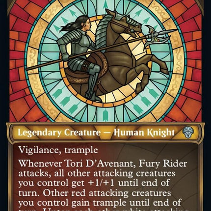 Tori D'Avenant, Fury Rider (Showcase Textured) [Dominaria United]