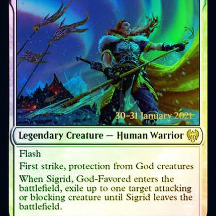 Sigrid, God-Favored [Kaldheim Prerelease Promos]