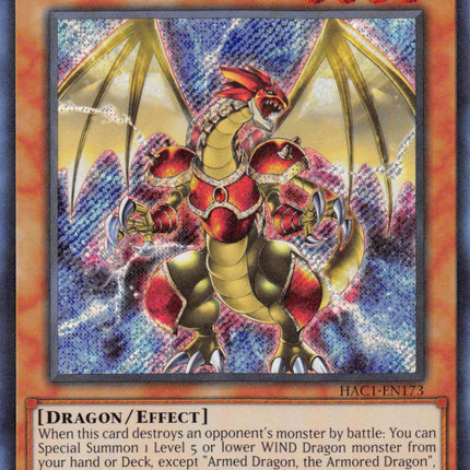 Armed Dragon, the Armored Dragon [HAC1-EN173] Secret Rare