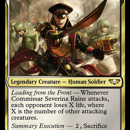Commissar Severina Raine (Surge Foil) [Warhammer 40,000]