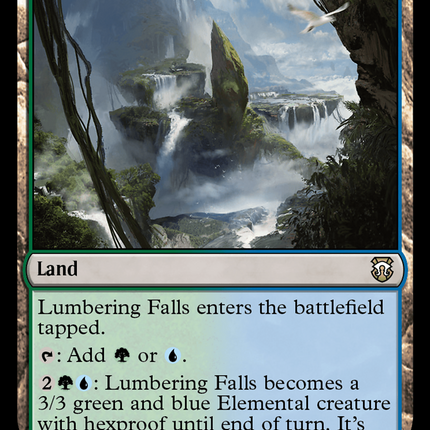 Lumbering Falls (Ripple Foil) [Modern Horizons 3 Commander]