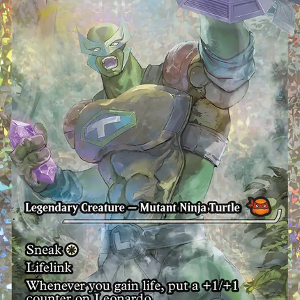 Leonardo, Cutting Edge (Showcase) (Fracture Foil) [Teenage Mutant Ninja Turtles]