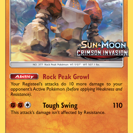 Regirock (SM74) [Sun & Moon: Black Star Promos]
