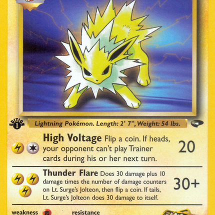 Lt. Surge's Jolteon (28/132) [Gym Challenge 1st Edition]