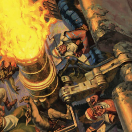 Mana Cannons Art Card (Gold-Stamped Signature) [Dominaria United Art Series]