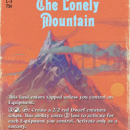 The Lonely Mountain (Borderless) (0248) (Surge Foil) [The Hobbit]