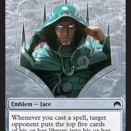Pest // Jace, Telepath Unbound Emblem Double-Sided Token [Secret Lair: From Cute to Brute Tokens]