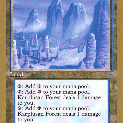 Karplusan Forest (Brian Selden) [World Championship Decks 1998]