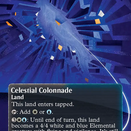 Celestial Colonnade (0142) (Borderless) (Galaxy Foil) [Edge of Eternities: Stellar Sights]