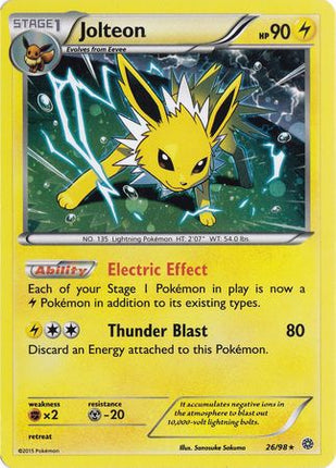 Jolteon (26/98) (Cosmos Holo) [XY: Ancient Origins]