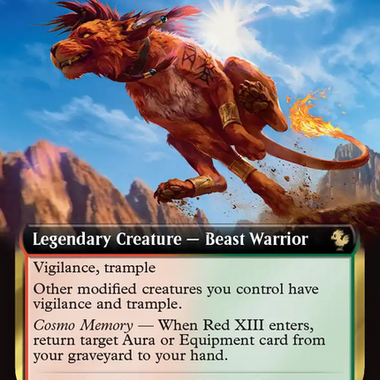 Red XIII, Proud Warrior (Extended Art) [FINAL FANTASY Commander]