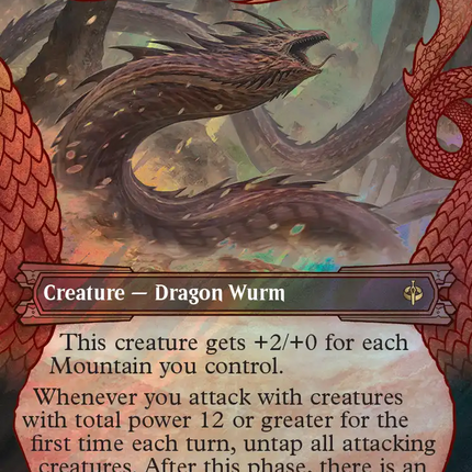 Desert Were-Worm (Showcase) (Surge Foil) [The Hobbit]