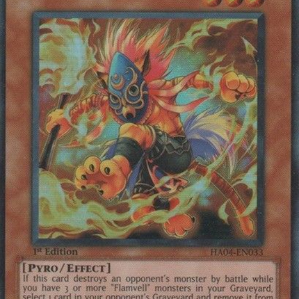 Neo Flamvell Shaman [HA04-EN033] Super Rare