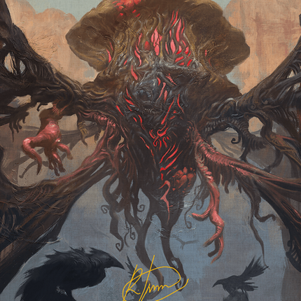 Inversion Behemoth Art Card (Gold-Stamped Signature) [Modern Horizons 3 Art Series]