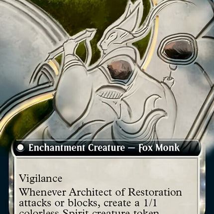 The Restoration of Eiganjo // Architect of Restoration (Extended Art) [Kamigawa: Neon Dynasty]