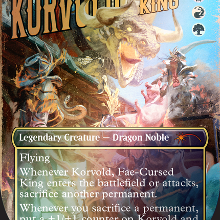Korvold, Fae-Cursed King (Rainbow Foil) [Secret Lair Drop Series]