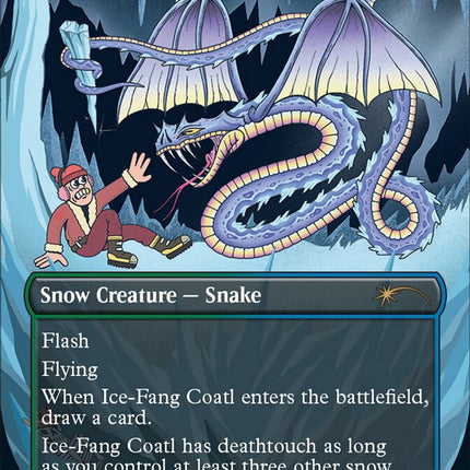 Ice-Fang Coatl (Borderless) [Secret Lair Drop Series]