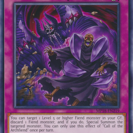 Call of the Archfiend [MP18-EN219] Common
