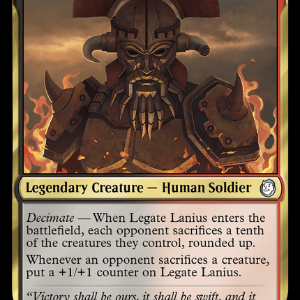 Legate Lanius, Caesar's Ace (Surge Foil) [Fallout]