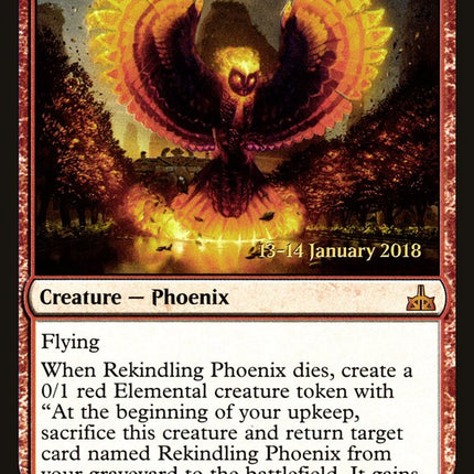 Rekindling Phoenix [Rivals of Ixalan Prerelease Promos]
