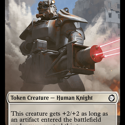 Treasure (0018) // Human Knight Double-Sided Token [Fallout Tokens]