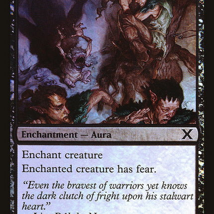 Fear (Premium Foil) [Tenth Edition]