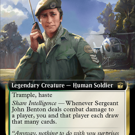 Sergeant John Benton (Extended Art) (Surge Foil) [Doctor Who]