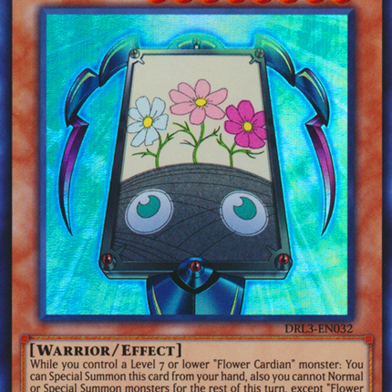 Flower Cardian Zebra Grass [DRL3-EN032] Ultra Rare