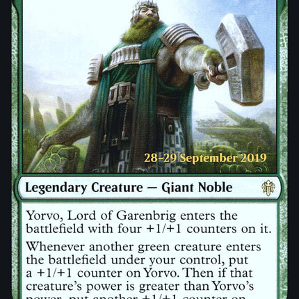 Yorvo, Lord of Garenbrig [Throne of Eldraine Prerelease Promos]