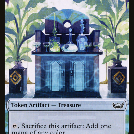 Boar // Treasure Double-Sided Token [Outlaws of Thunder Junction Commander Tokens]