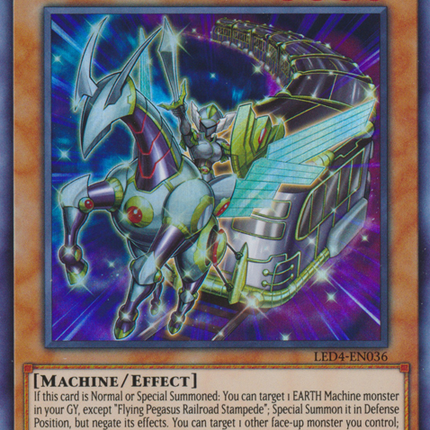 Flying Pegasus Railroad Stampede [LED4-EN036] Super Rare